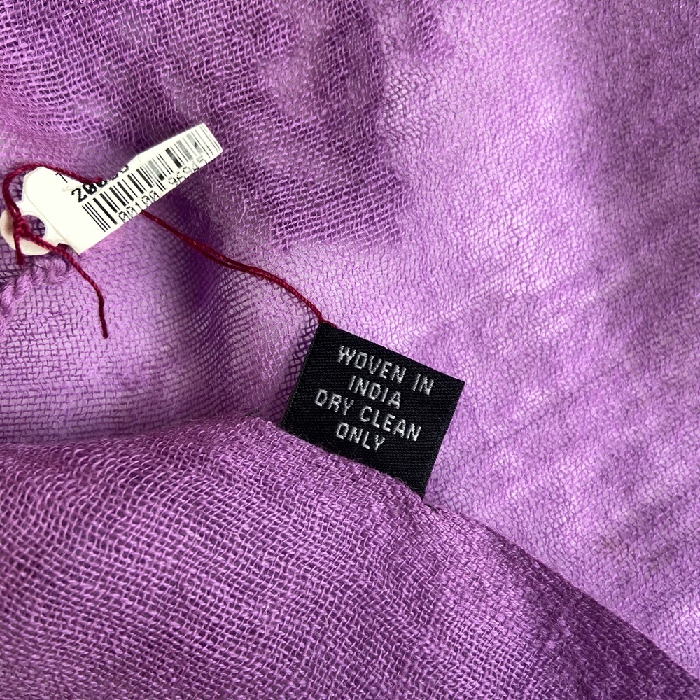 Purple Pashmina - Picture 4 of 6